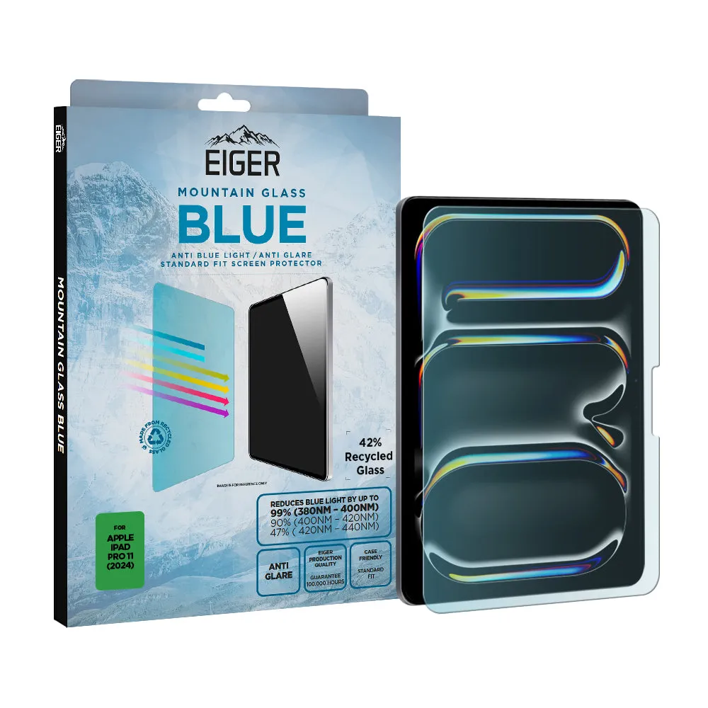 Eiger Mountain Blue Tablet Screen Protector for iPad Pro 11 (2024)