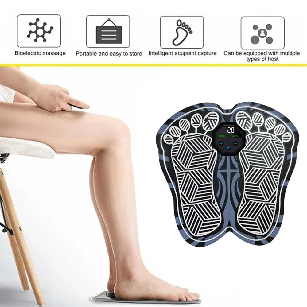 Electric Foot Massager Mat - Portable Foldable