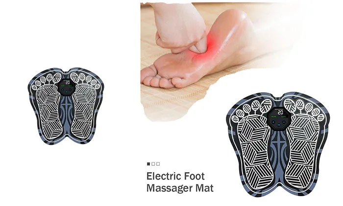 Electric Foot Massager Mat - Portable Foldable