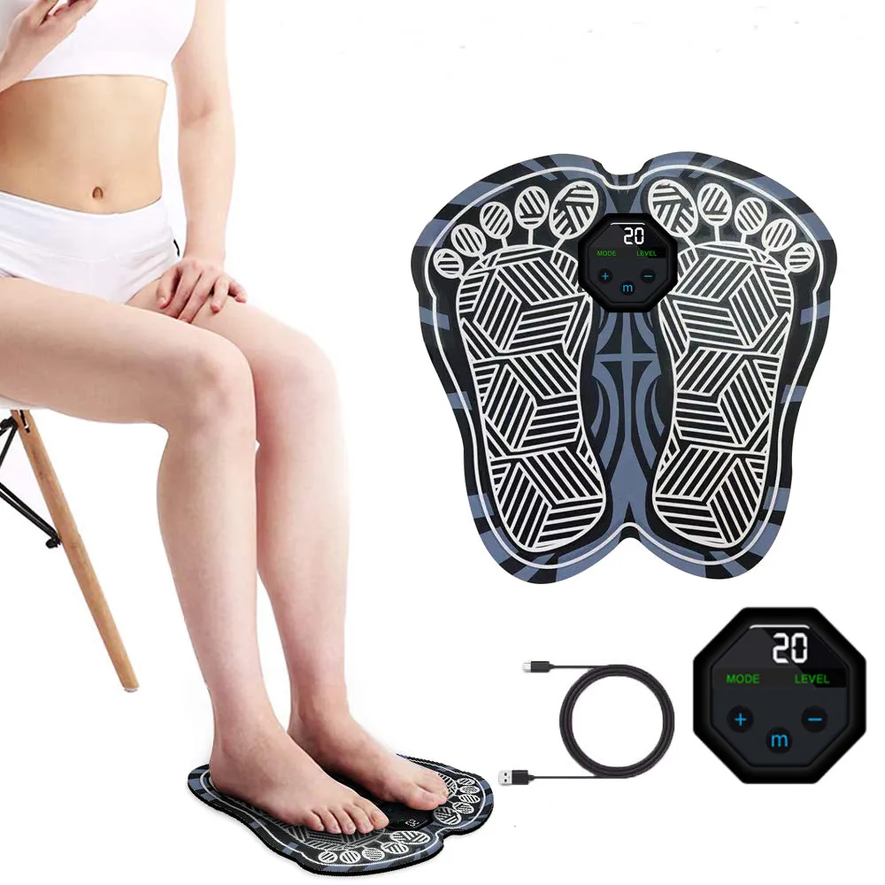 Electric Foot Massager Mat - Portable Foldable