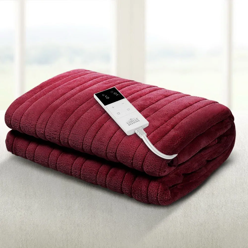 Electric Throw Blanket - Burgundy