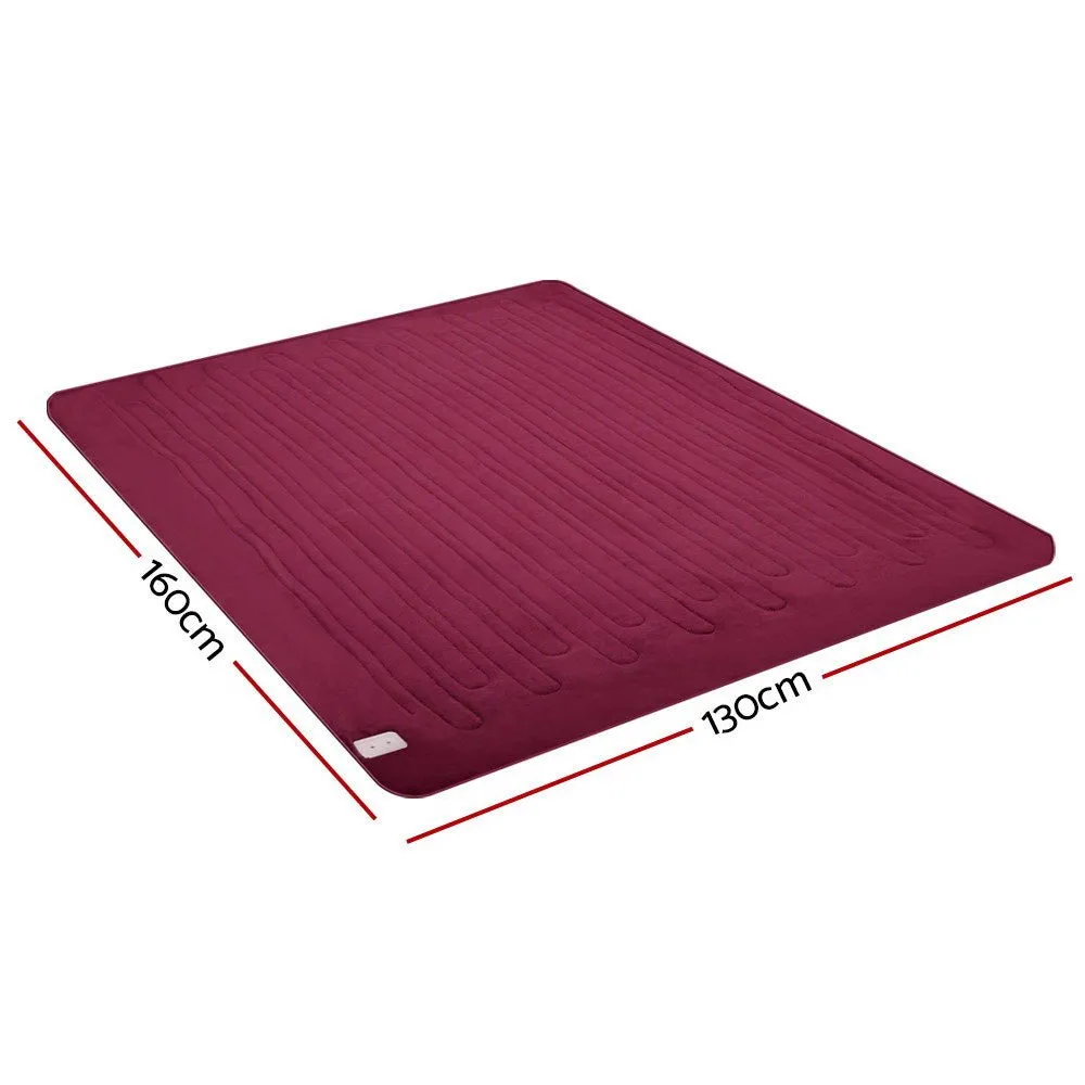 Electric Throw Blanket - Burgundy