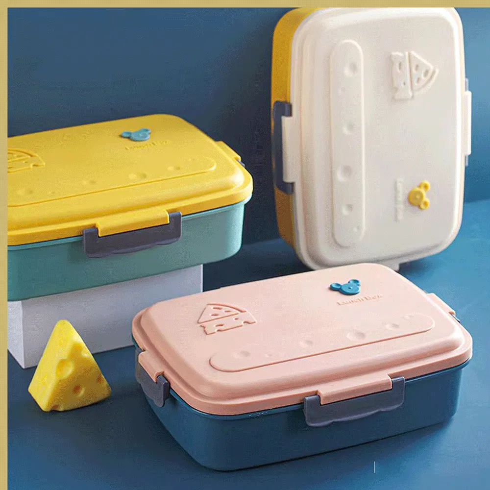 Enjoy Lunch With Gibo Steel Cheese Lunch Box