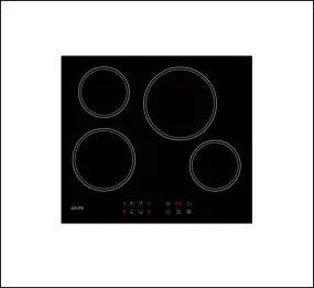 Euro Appliances ECT60CR Ceran Touch Control Electric Cooktop