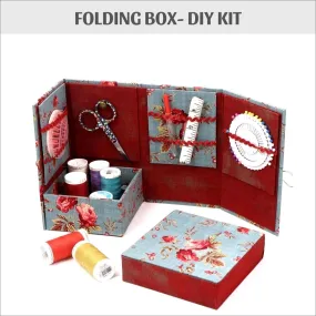 Fabric Folding box DIY kit,  folding gift box, cartonnage kit 136