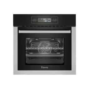 Ferre 60Cm 11 Function Electric Under Counter / Eye Level Oven - Black Glass