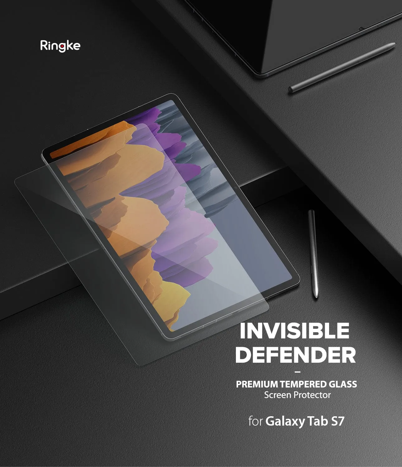 Galaxy Tab S9 / S8 / S7 ID Glass Screen Protector By Ringke