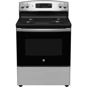 GE 30-inch Freestanding Electric Range JCBS350SVSS