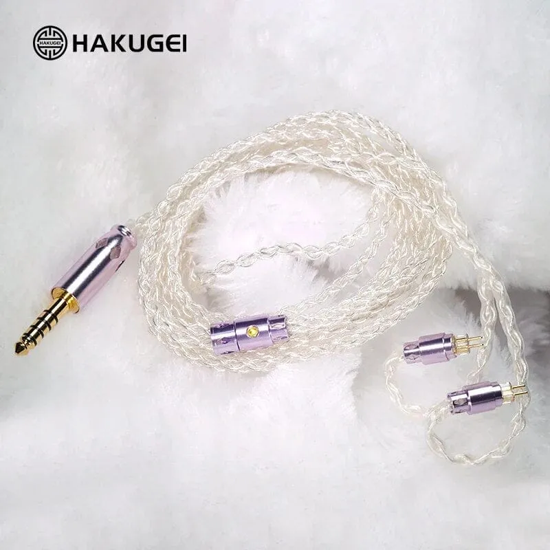 HAKUGEI Glass Fairy Litz 5N OCC Silver Upgrade Earphone Cable