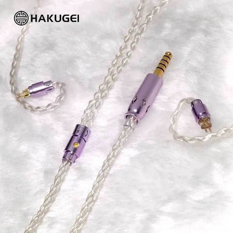 HAKUGEI Glass Fairy Litz 5N OCC Silver Upgrade Earphone Cable