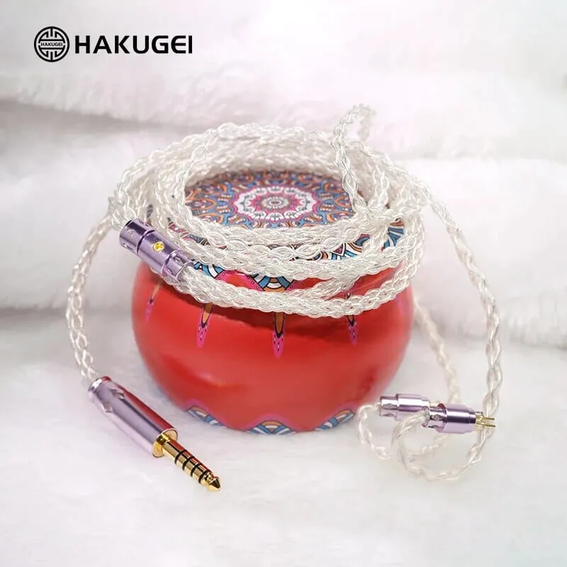 HAKUGEI Glass Fairy Litz 5N OCC Silver Upgrade Earphone Cable