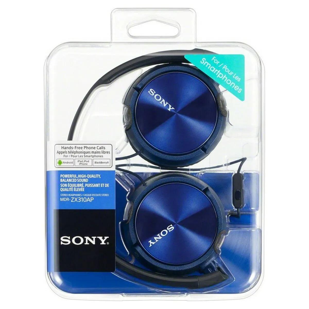 Headphones with Headband Sony MDRZX310APL.CE7 Blue