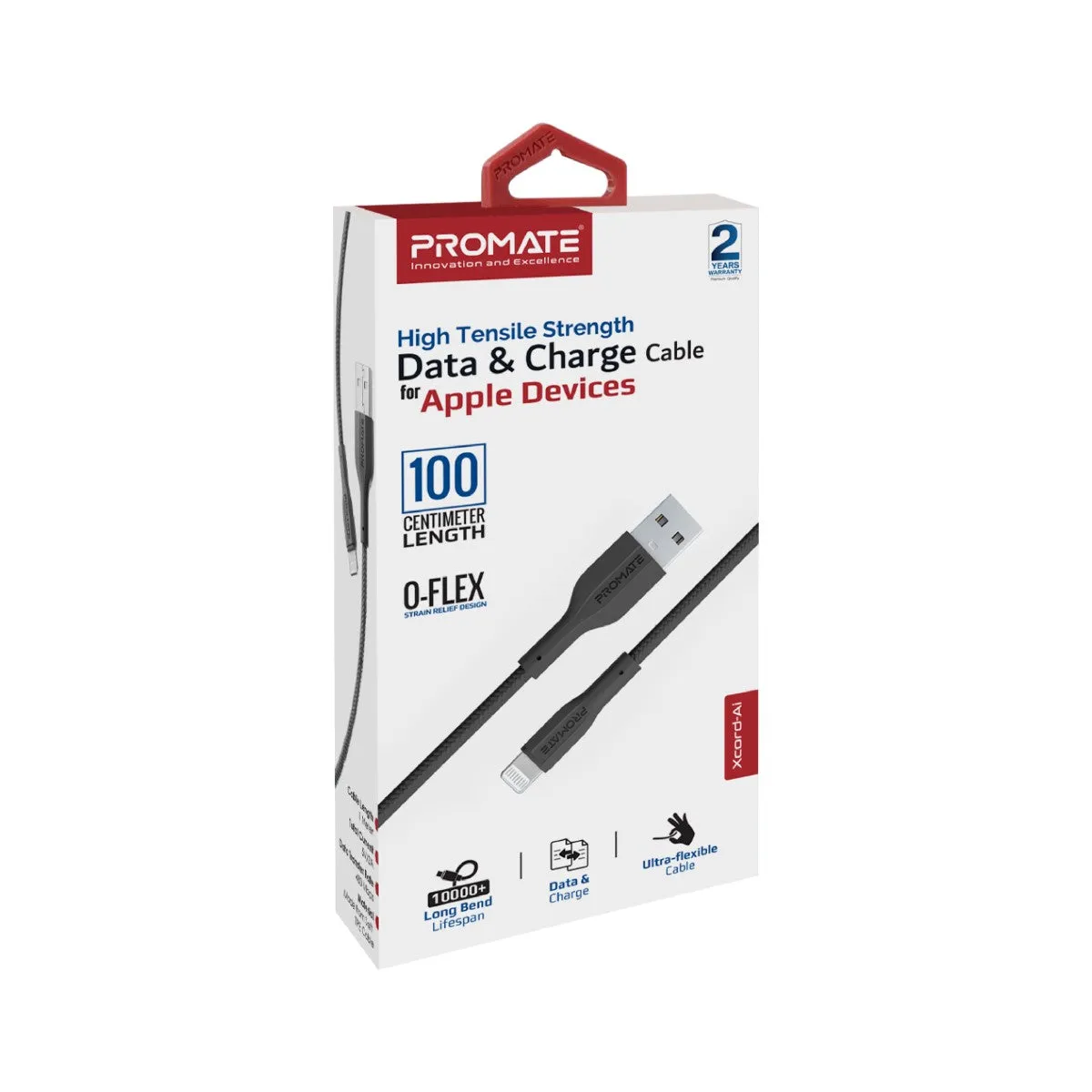 High Tensile Strength Data & Charge Cable for Apple Devices