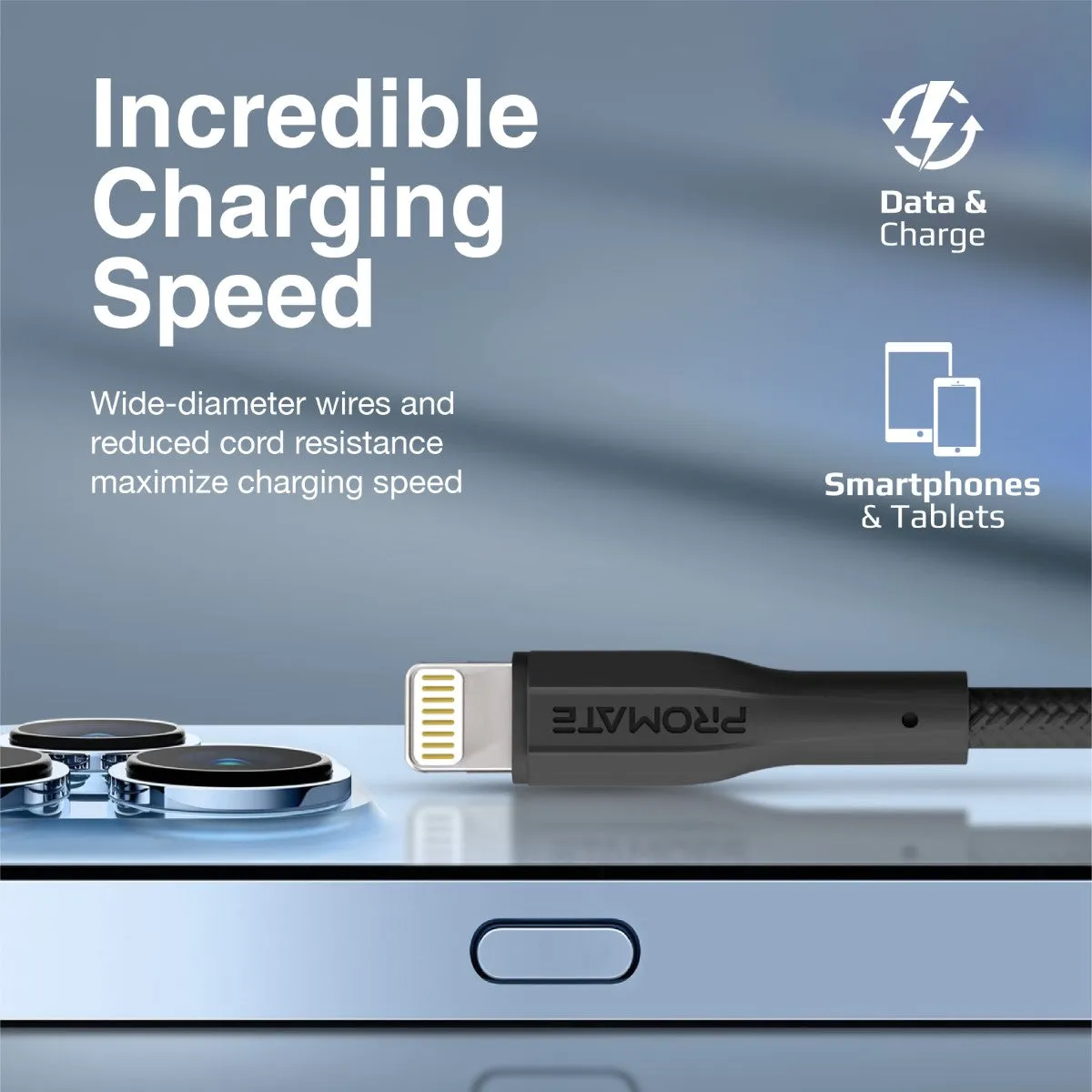 High Tensile Strength Data & Charge Cable for Apple Devices