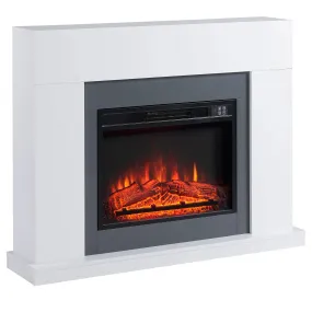 Homcom 2 kW Electric Fireplace Suite