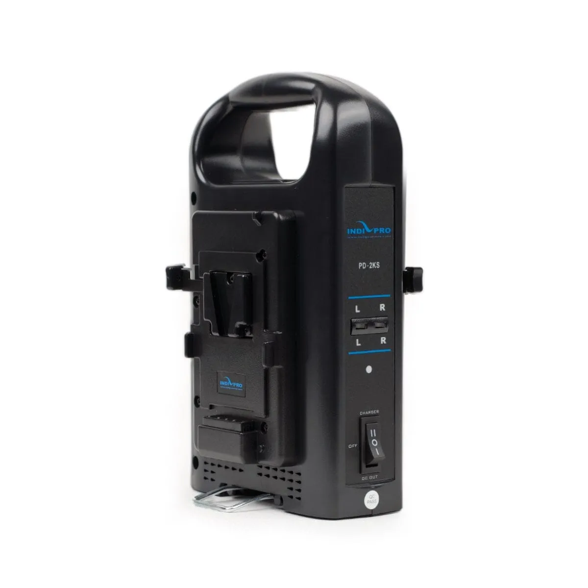 Indipro V-Mount Dual 14.4V Battery Charger with XLR Output