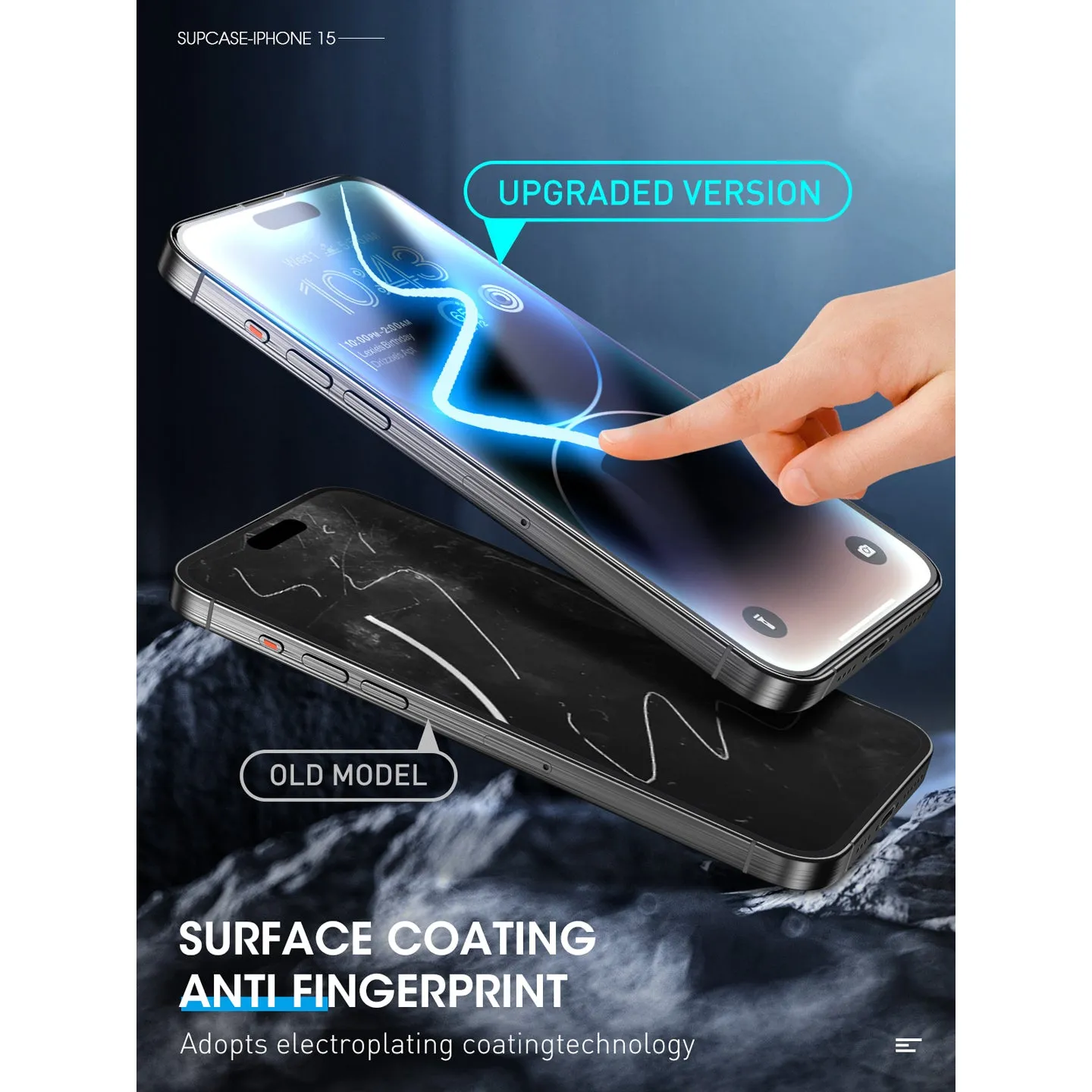 iPhone 15 Pro 2.5D Tempered Glass Screen Protector - Clear