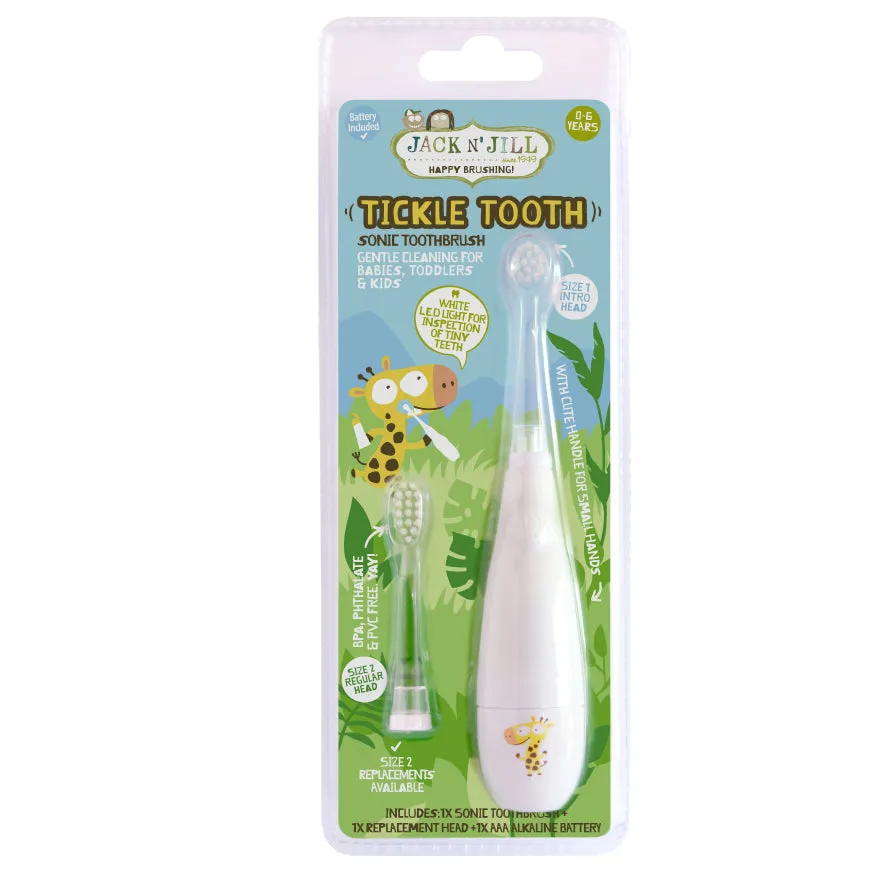 Jack N Jill  Sonic Tickle Toothbrush   Replacement Head 2pc