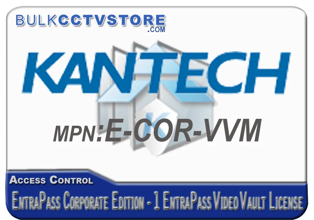 Kantech E-COR-VVM EntraPass Corporate Edition - 1 EntraPass Video Vault License