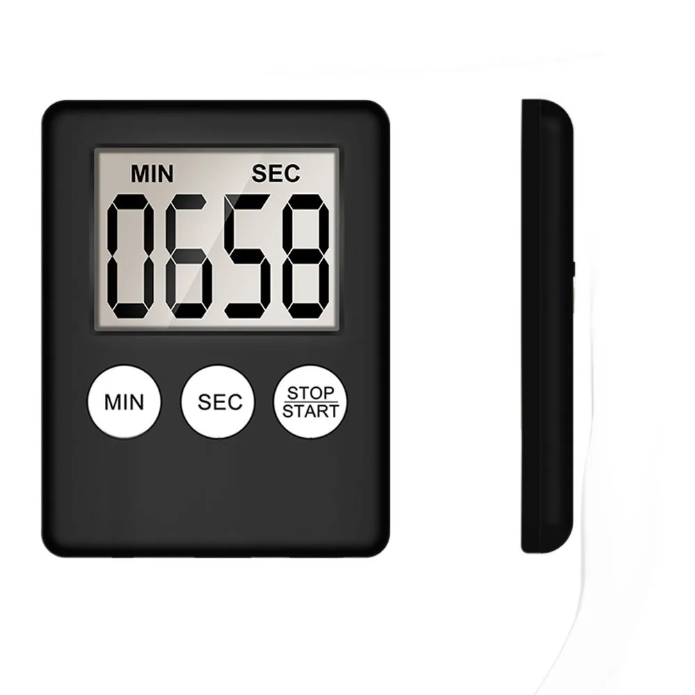 Large Screen Display Ultra-Thin Timer Color Mini Kitchen Digital Timer