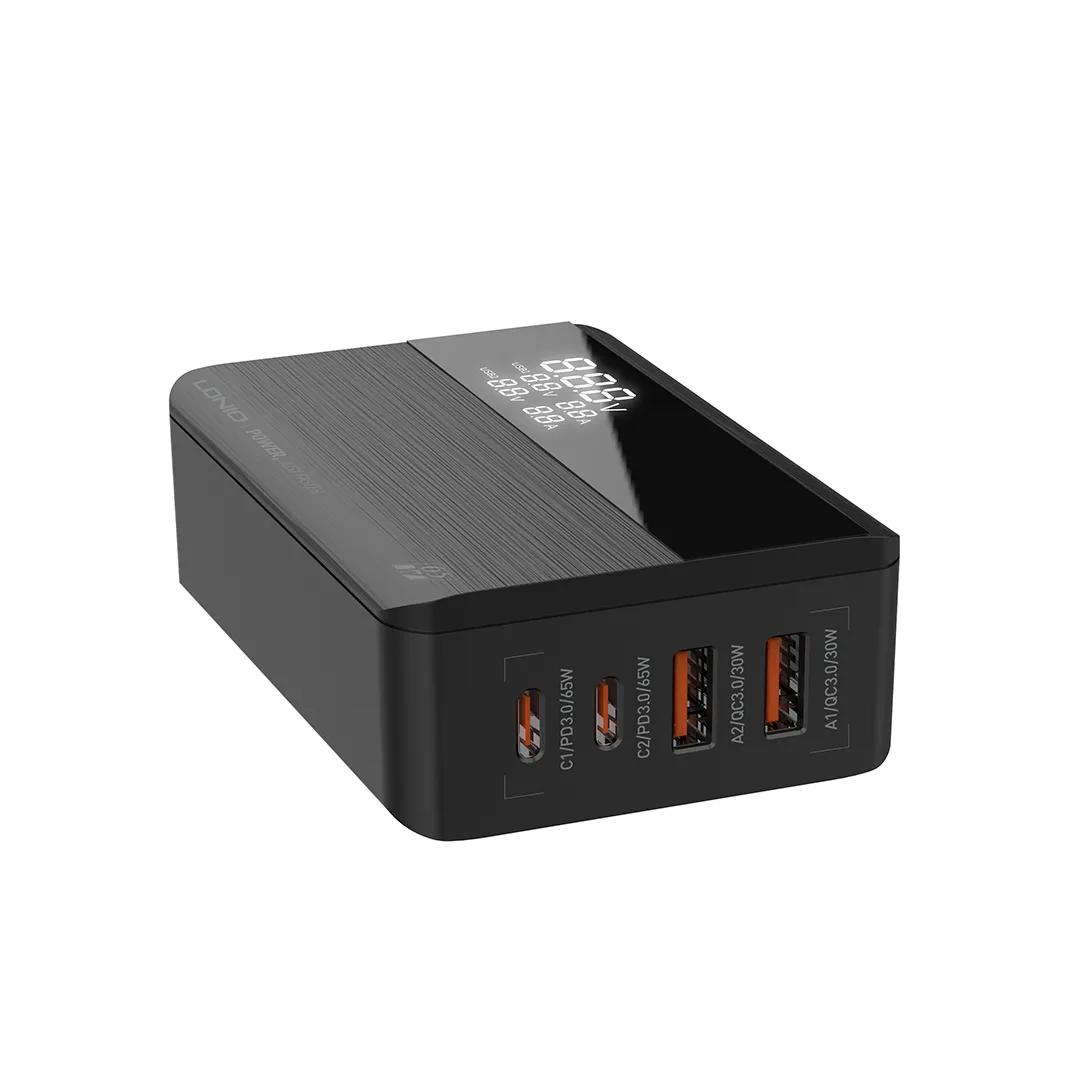 LDNIO 65W Desktop Charger with LED Display