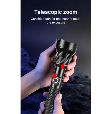 Led Rechargable Zoomable Flashlight Db-80