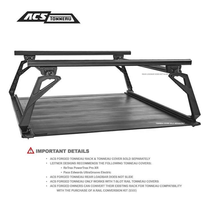 Leitner Designs ACS Forged Tonneau Rails Only For RAM