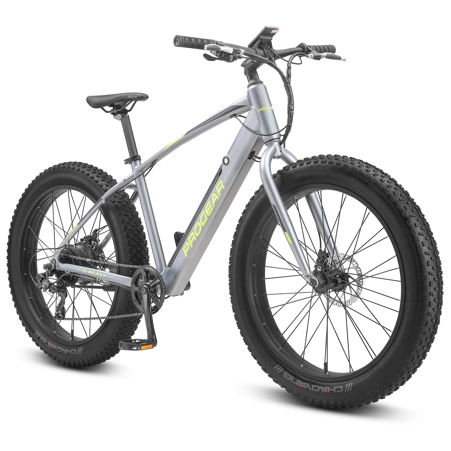 Lightweight Alloy Fat Tyre E-Bike 26"x18" 8-Speed Progear