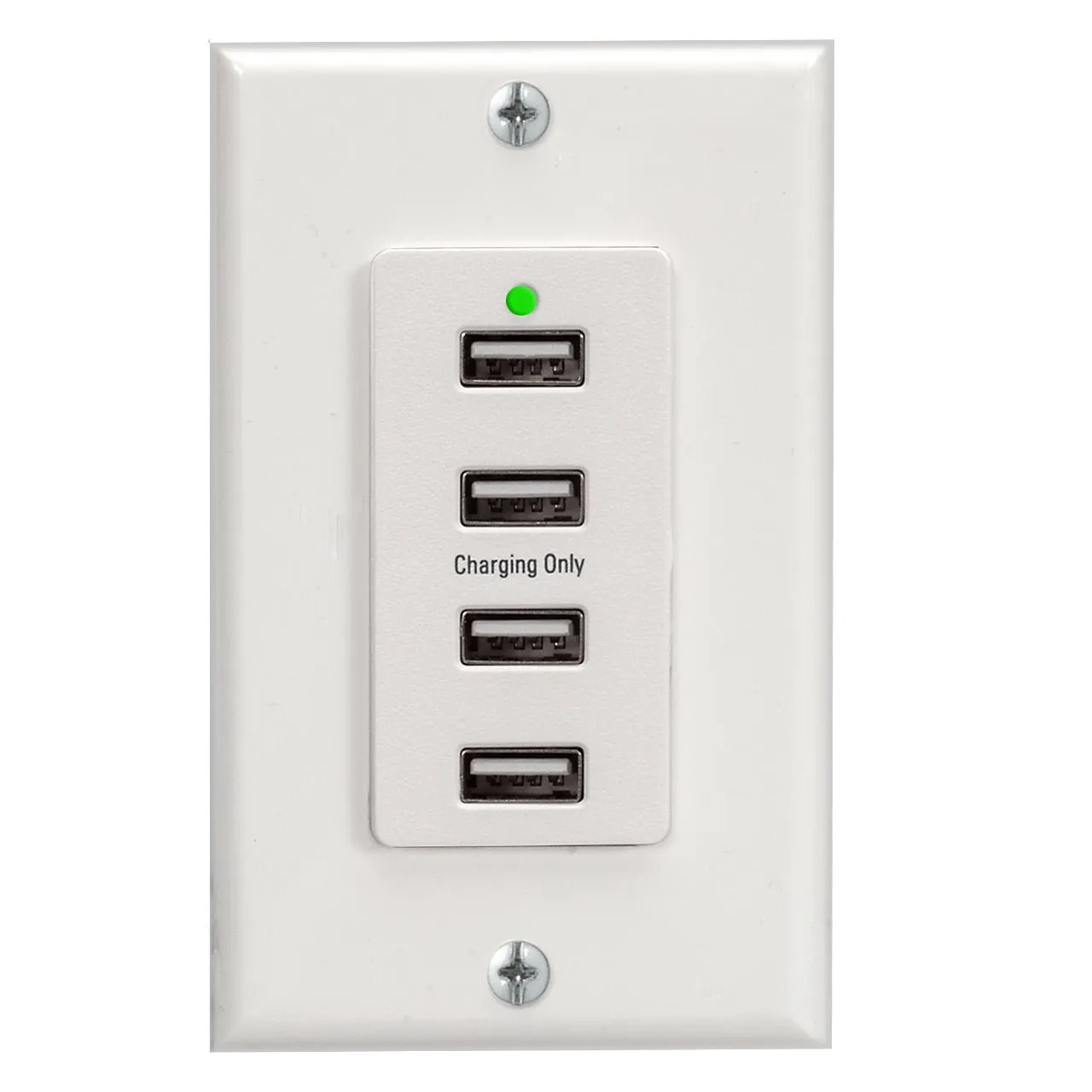 Magnadyne WCP-USB | Wall Mount USB Charger | 4 Ports w/ Wall Plate