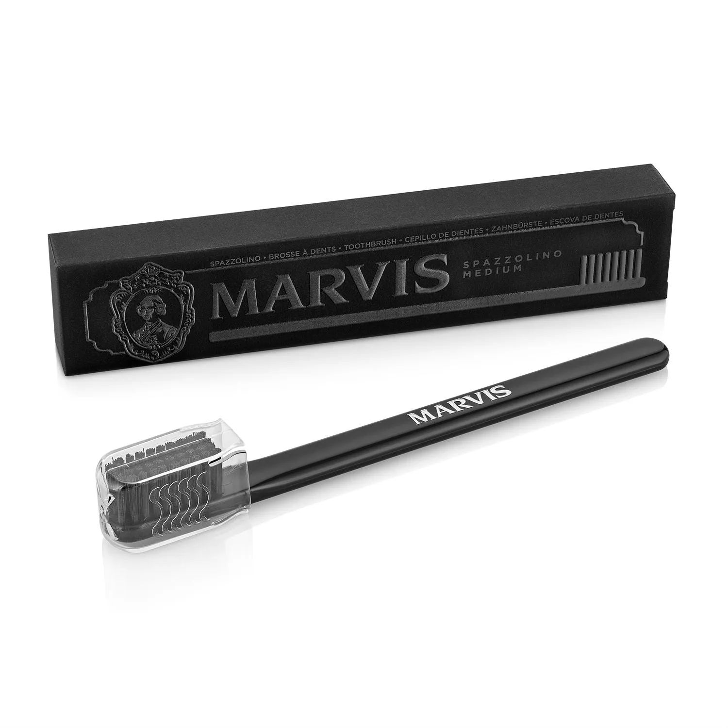 Marvis Medium Tynex Bristle Toothbrush - Black