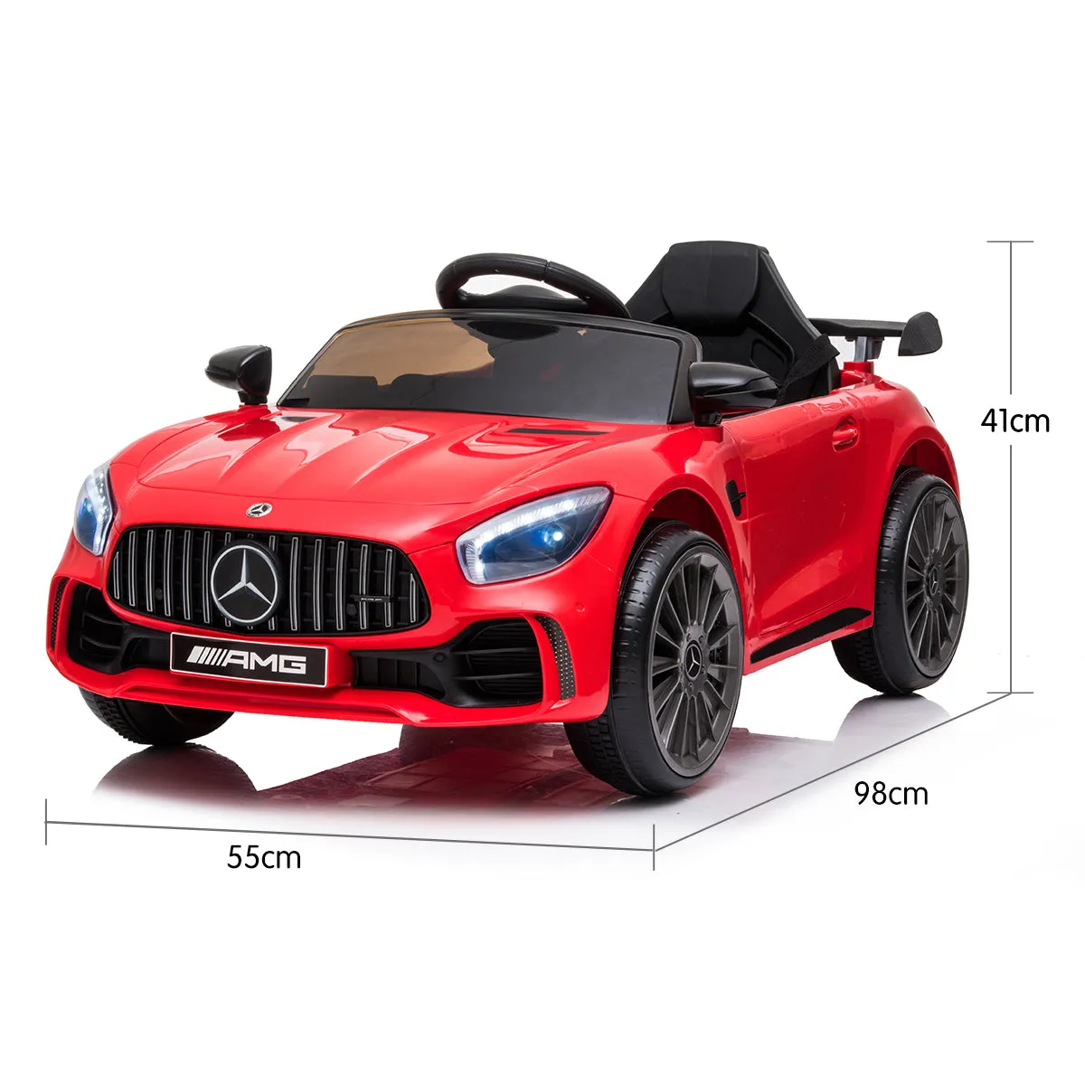 Mercedes-AMG GTR Kids Electric Ride On Car, Remote, MP3 - Kahuna