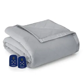 Micro Flannel 7 Layers of Warmth Electric Blanket - Queen/Greystone