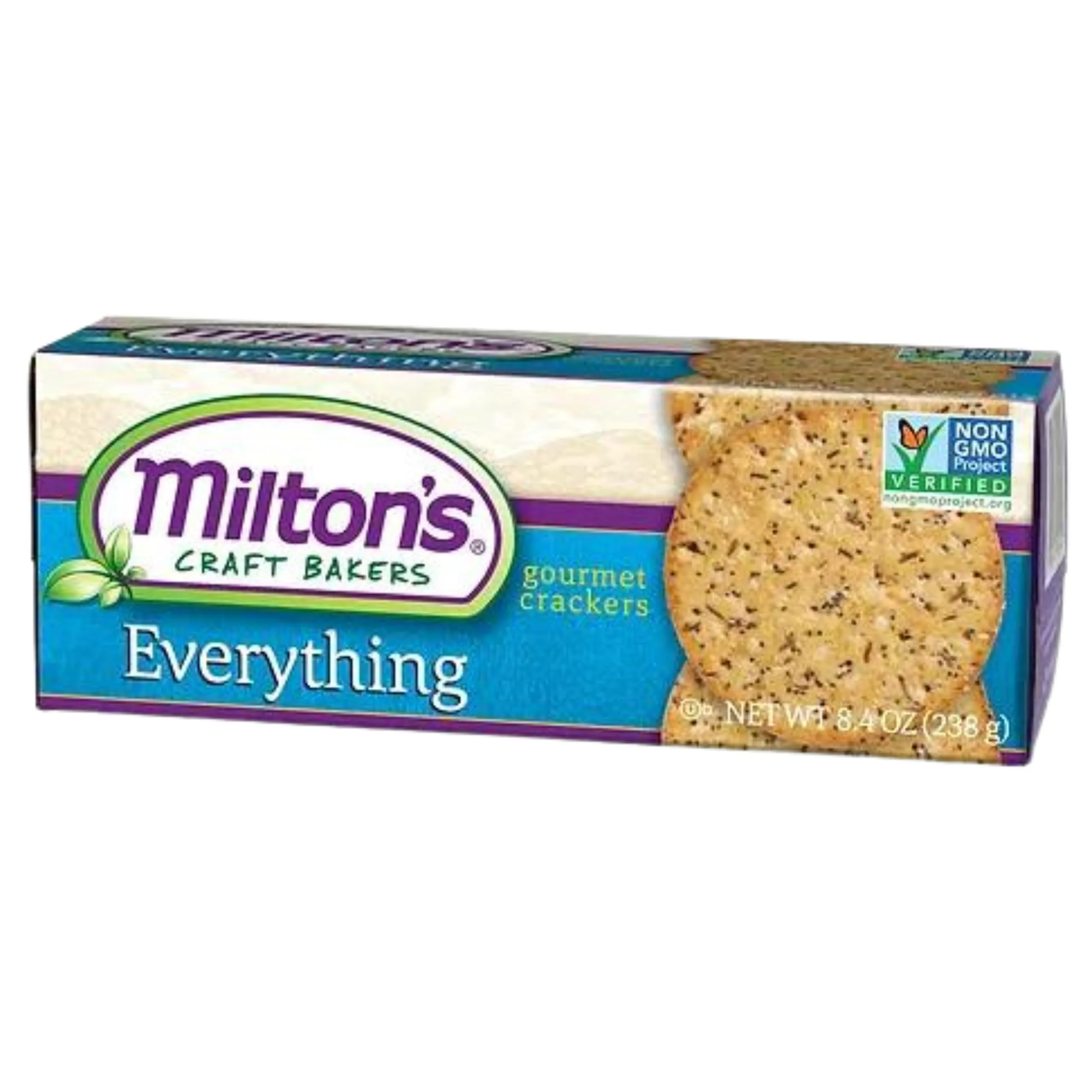 Milton's Everything Bagel Inspired Gourmet Crackers 8.4 Oz