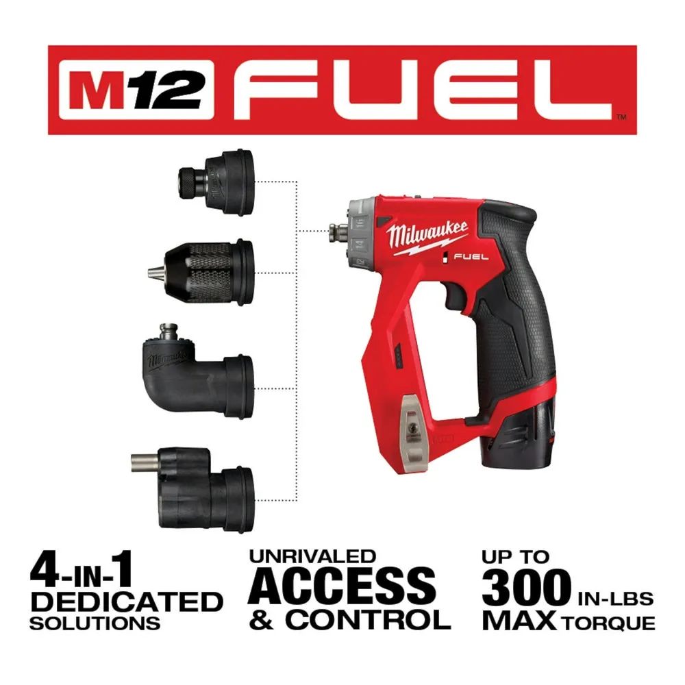 Milwaukee 2505-22RADG M12 FUEL 12V Installation Drill/Driver Kit w/ Die Grinder