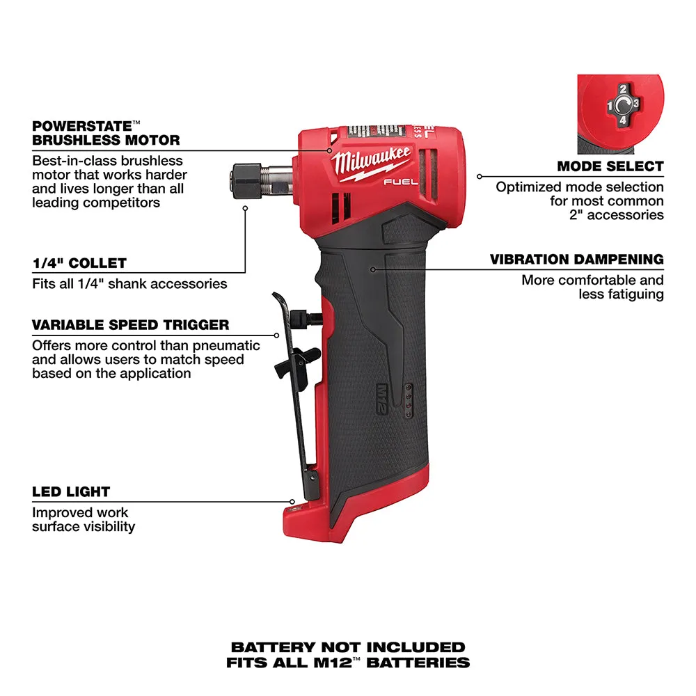 Milwaukee 2505-22RADG M12 FUEL 12V Installation Drill/Driver Kit w/ Die Grinder