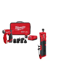 Milwaukee 2505-22x2SDG M12 FUEL 12V Installation Drill/Driver Kit w/ Die Grinder