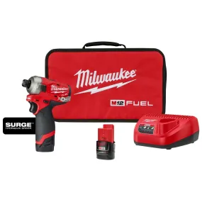 Milwaukee 2551-22 M12 FUEL 12V SURGE 1/4 Inch Hex Hydraulic Driver Kit