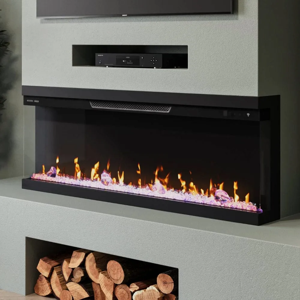 Modern Ember Skyline 50-in Multi-Sided Smart Electric Fireplace