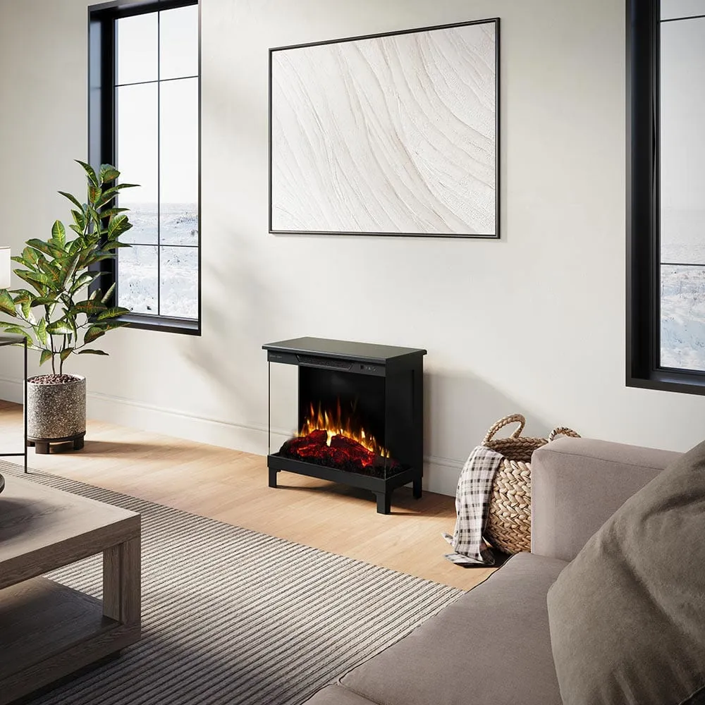 Modern Ember Smart 3-Sided Black Electric Fireplace Stove Heater