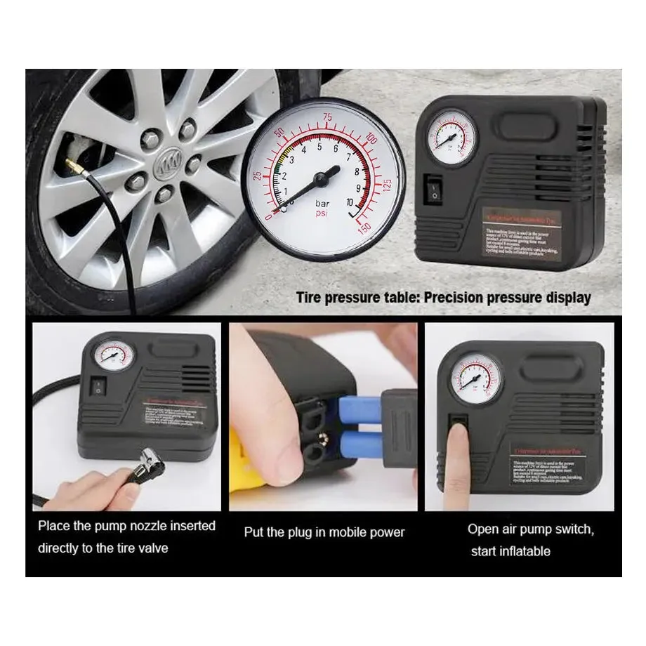 Multi Function Portable Jump Start Kit With Air Compressor - 600 Amp