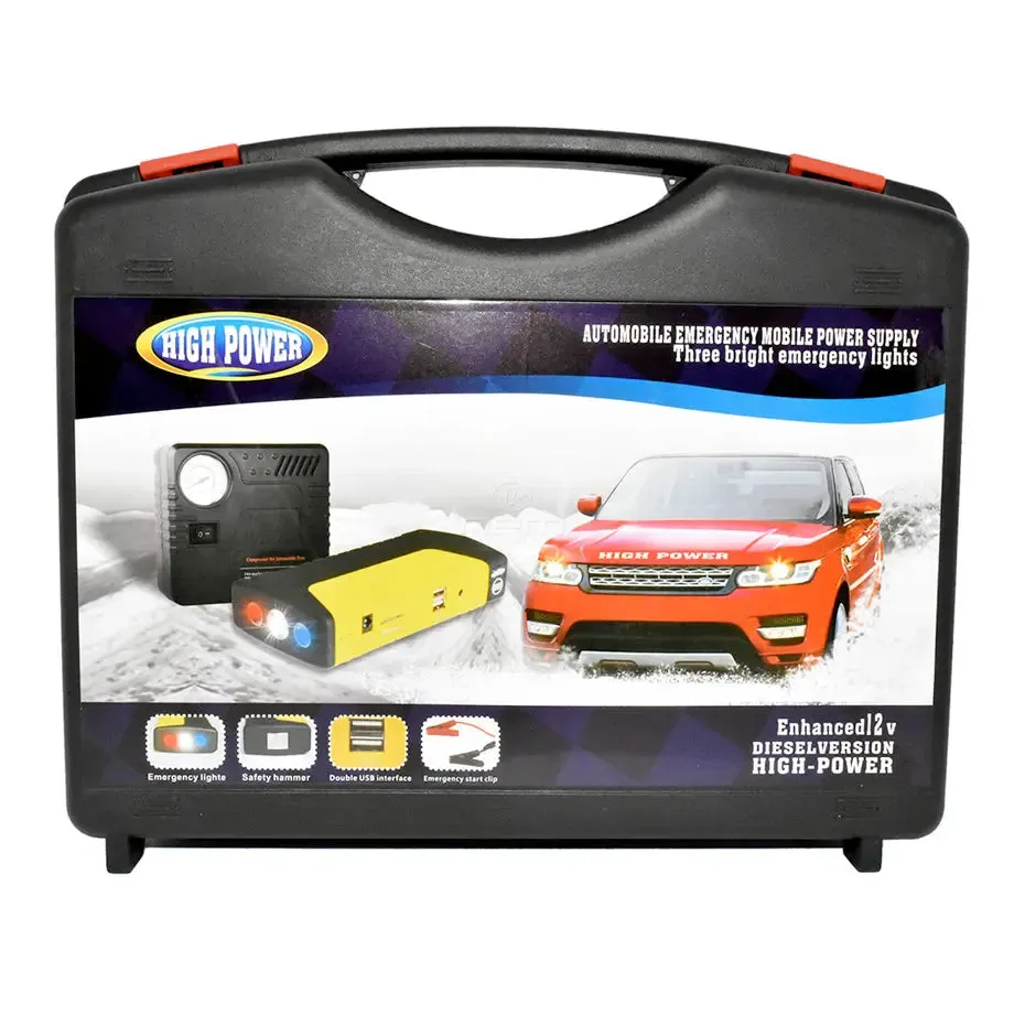 Multi Function Portable Jump Start Kit With Air Compressor - 600 Amp