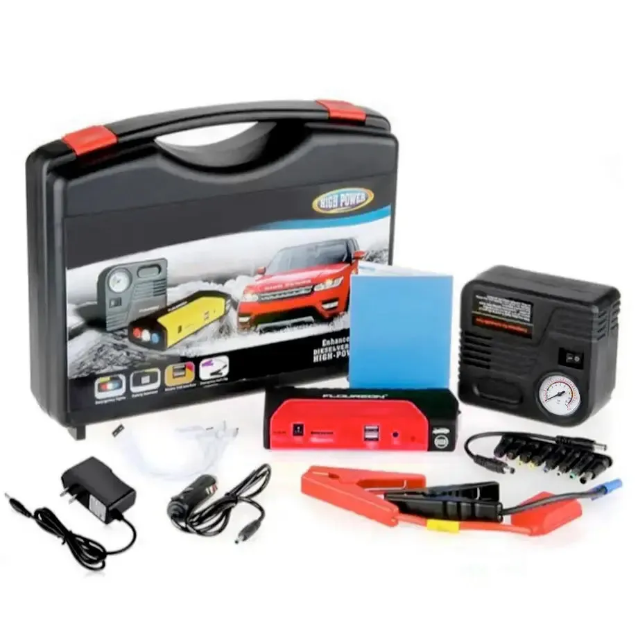 Multi Function Portable Jump Start Kit With Air Compressor - 600 Amp