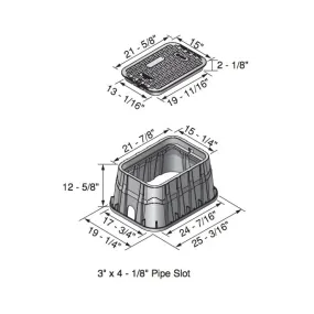 NDS - 318BC - PRO Jumbo Valve Box and Lid