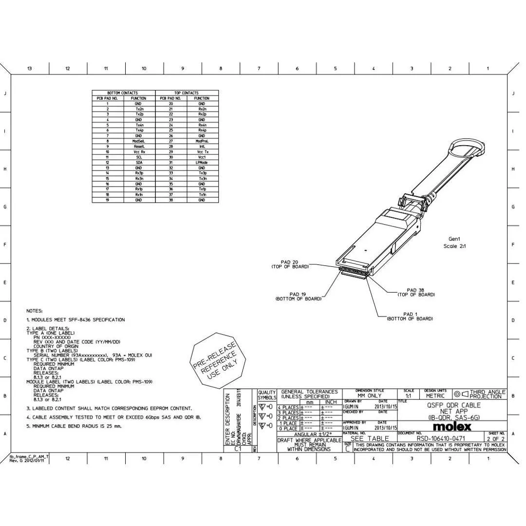 NetApp X66210A-R6 - 5m Data Cable with Plug QSFP /QSFP  | HA, IB, OPT, Active,