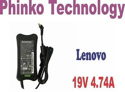 New Original Adapter Charger for Lenovo Laptops, 19V 4.74A