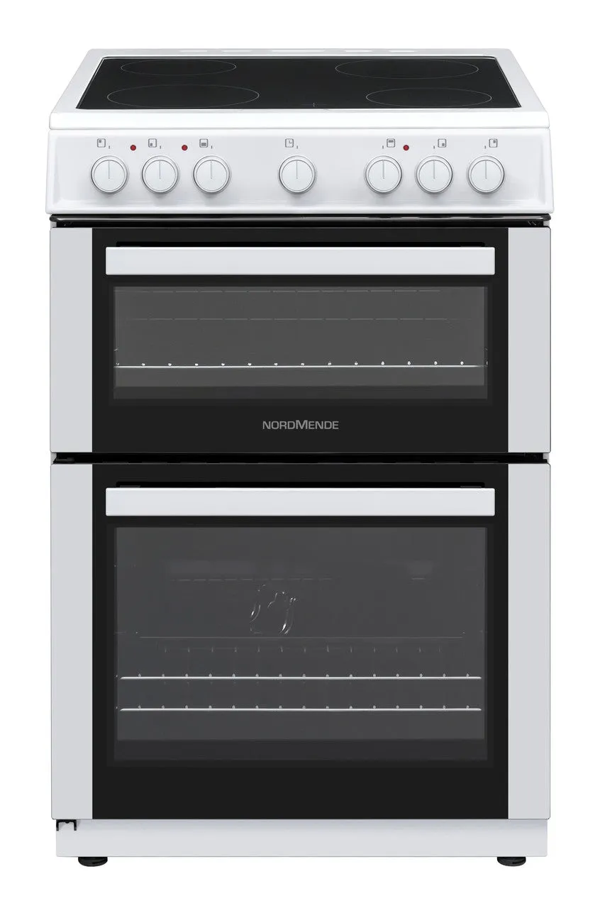 NordMende 60cm Freestanding Electric Cooker, White | CTEC62WH