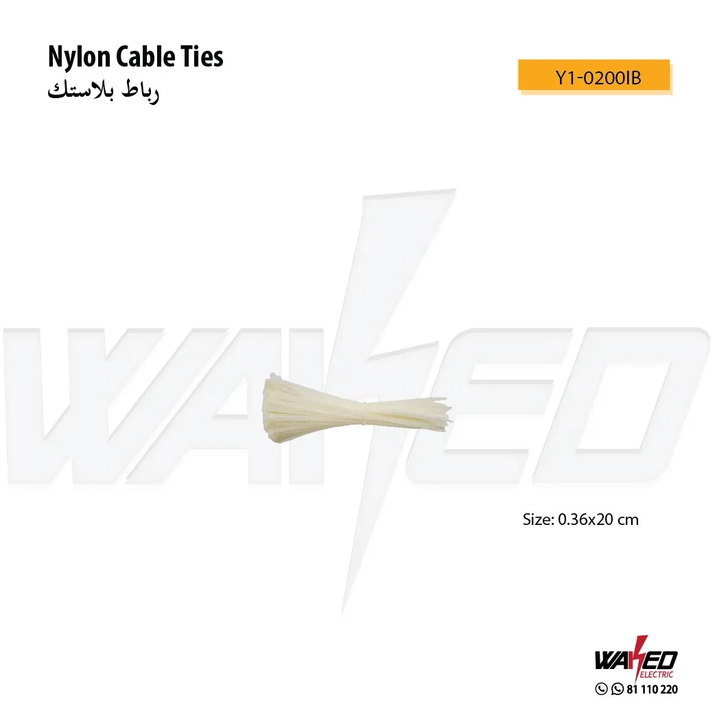 Nylon Cable Ties - 20CM - Black & White