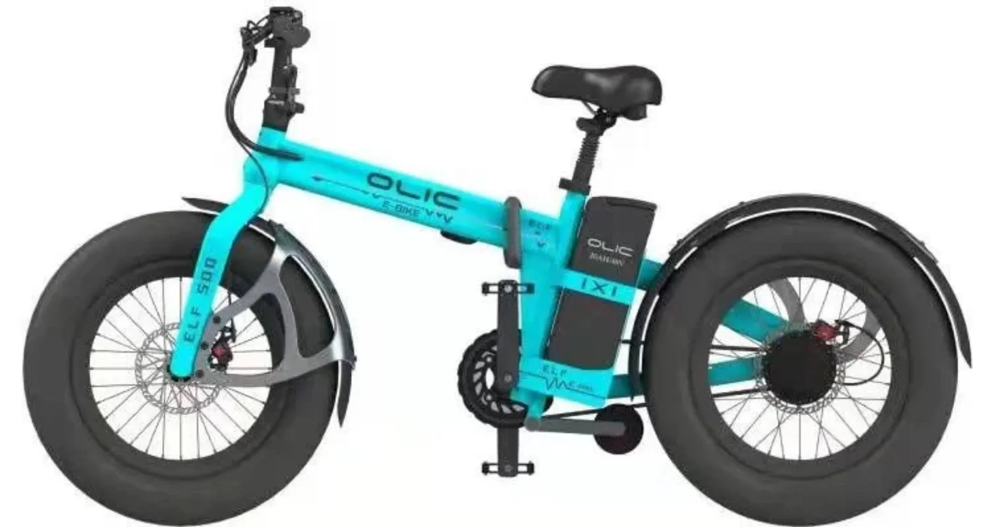 Olic 500W Elf Folding Fat Tire Electric Bike