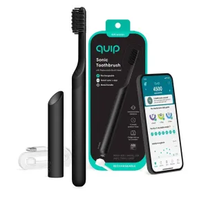 Open Box - quip Smart Recharge Metal Electric Toothbrush - Black