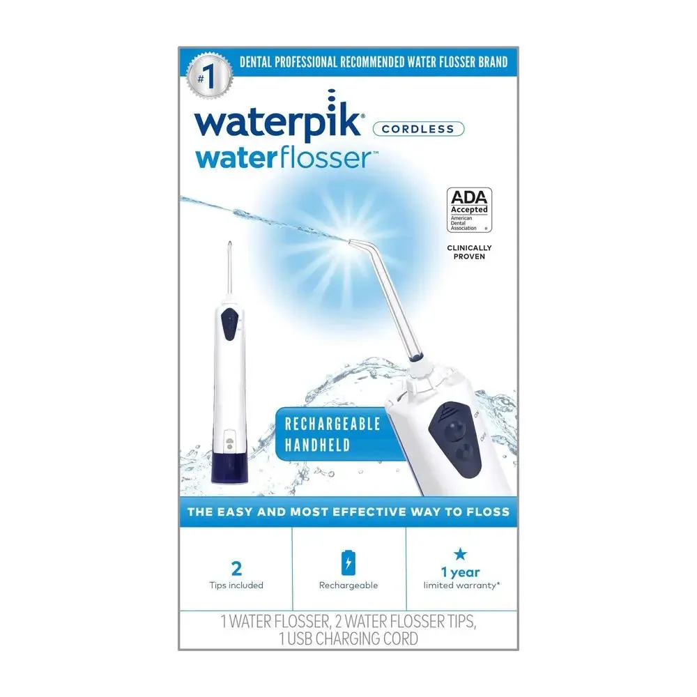 Open Box - Waterpik Rechargeable Cordless Water Flosser - WP-360 - White